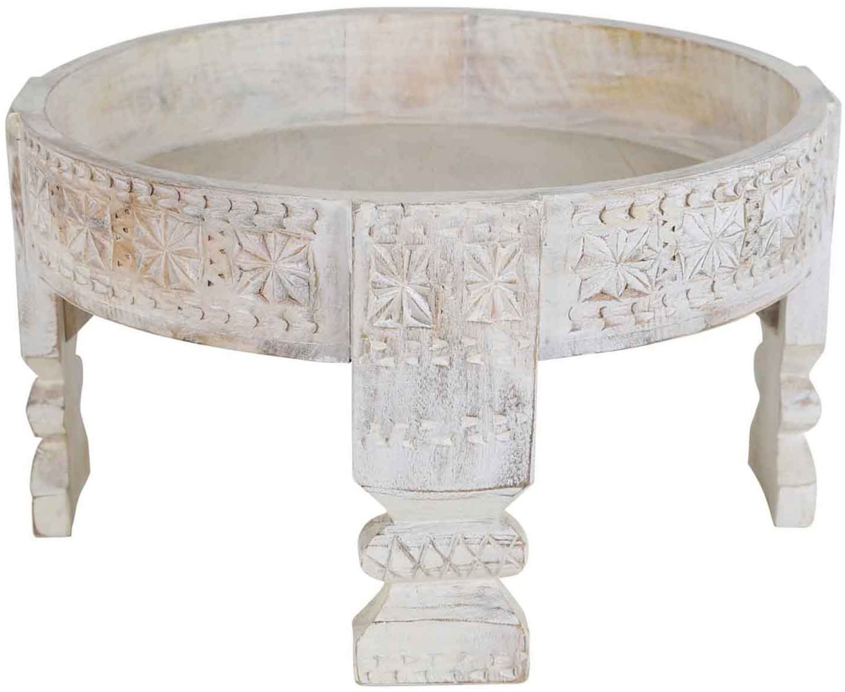 Orientalischer Beistelltisch Zaman Weiß Bild 1