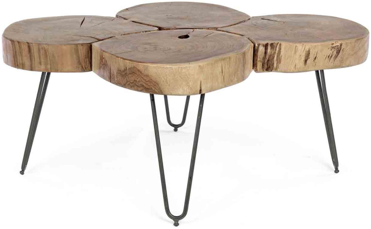 Couchtisch Orbital aus Akazienholz, 90 x 60 x 40 cm Bild 1