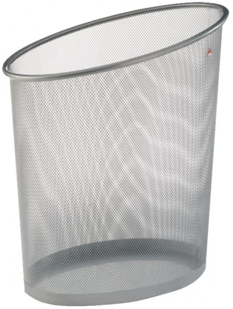 ALBA Papierkorb Mesh, aus Drahtmetall, 18 Liter, silbergrau Bild 1