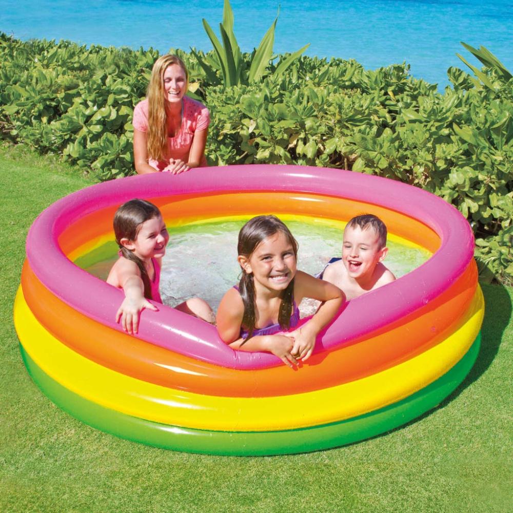 Intex Sunset Aufblasbarer Pool 4 Ringe 168x46 cm 92529 Bild 1