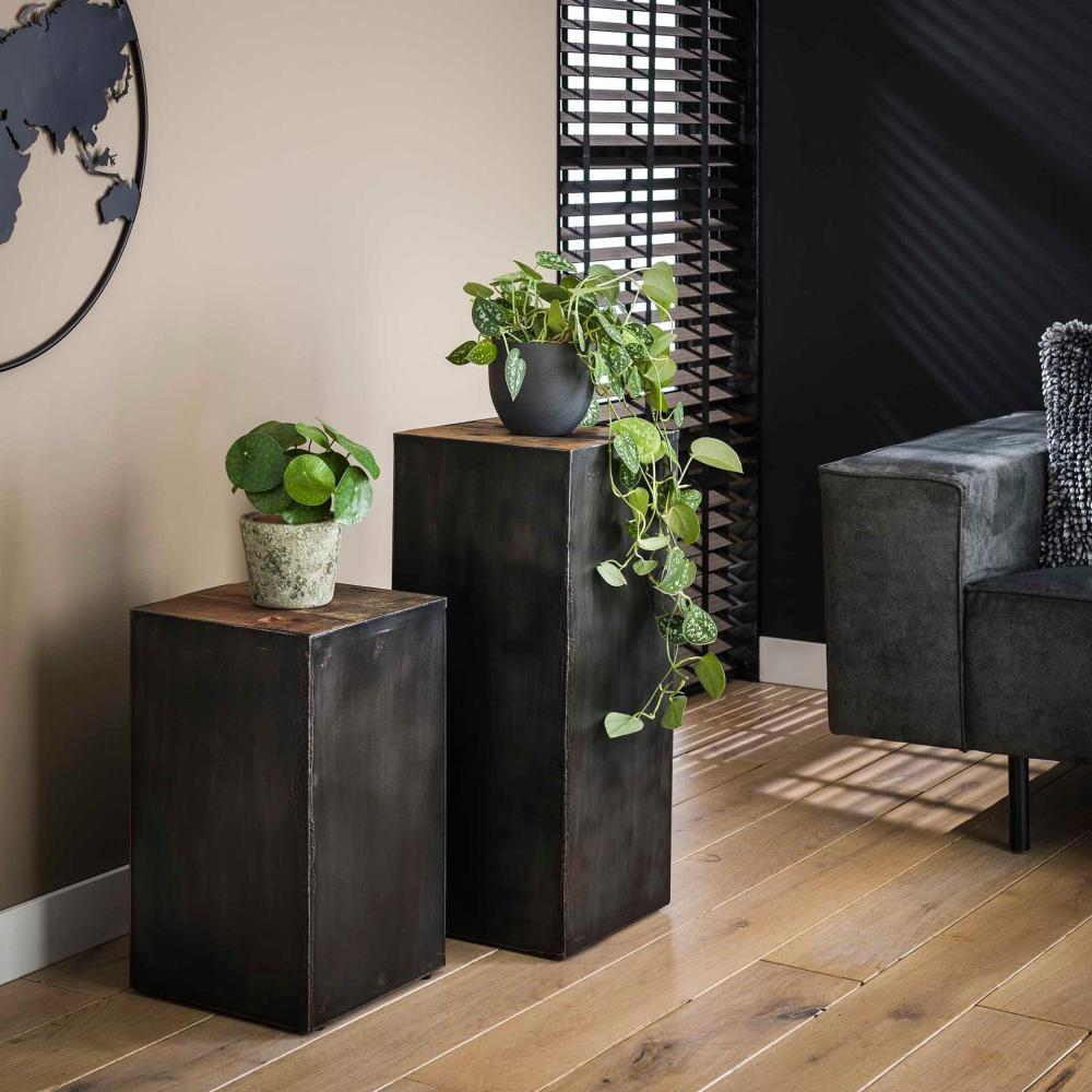 Crosby Beistelltisch Industrial Quadratisch Tief Bild 1