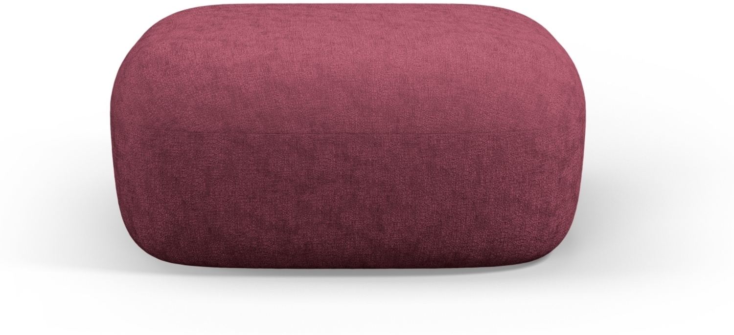 Micadoni Hocker Jenny Chenille Purpur Rot Bild 1