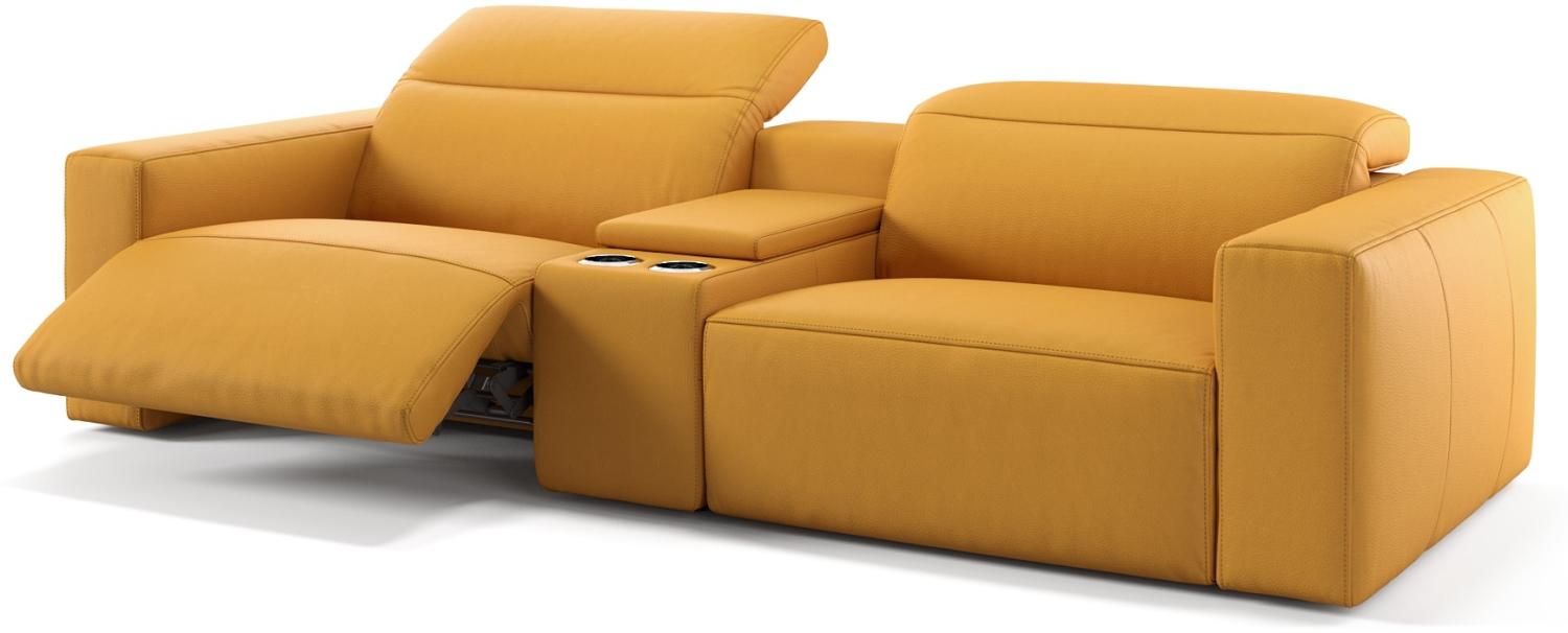 Sofanella Kinosofa LENOLA Sitzverstellung Hometheater 2-Sitzer in Gelb XXL: 276 Breite x 109 Tiefe Bild 1