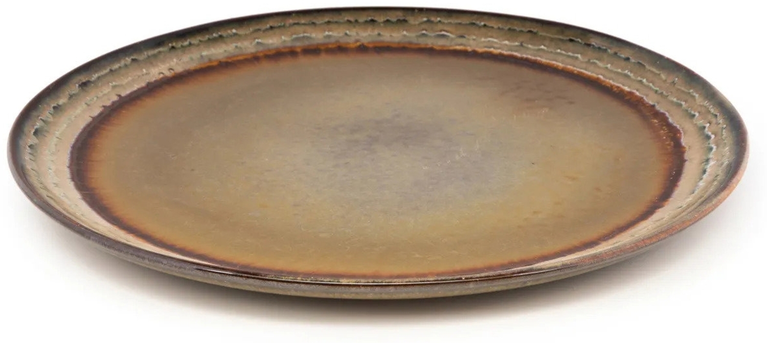 Der Comporta Teller - L - 4er-Satz - Graubraun - 27x27x2cm Bild 1