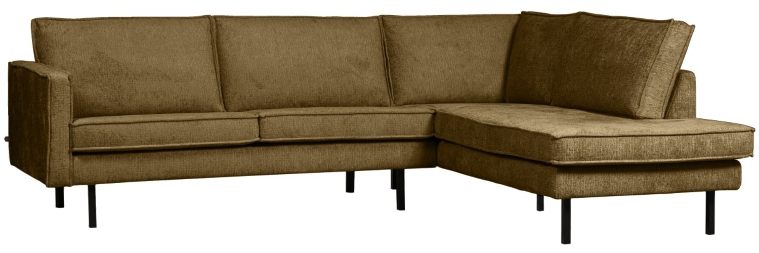 Ecksofa Rodeo aus Struktursamt Rechts, Brass Bild 1