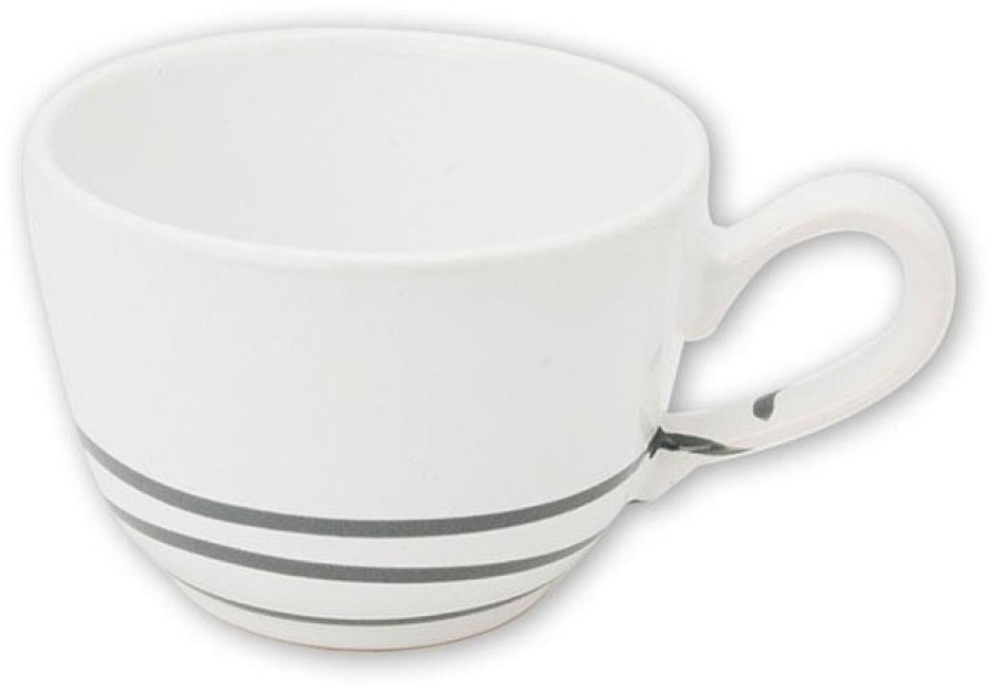 Gmundner Keramik Pur Geflammt Grau Kaffeetasse Glatt 0,19 L Bild 1