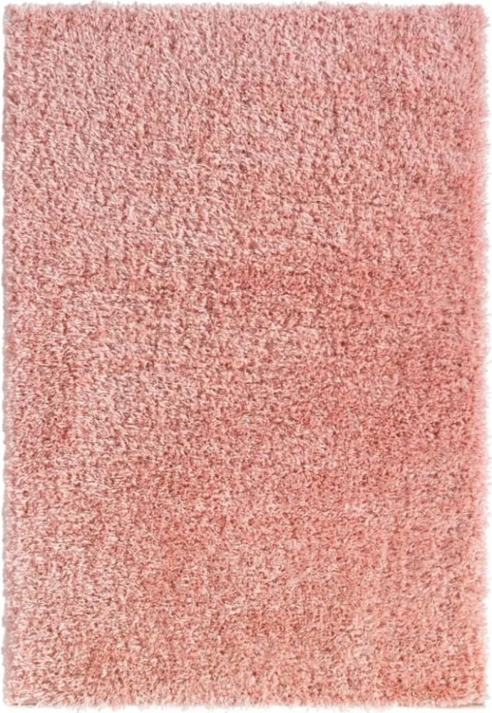 vidaXL Shaggy-Teppich Hochflor Rosa 160x230 cm 50 mm 340044 Bild 1