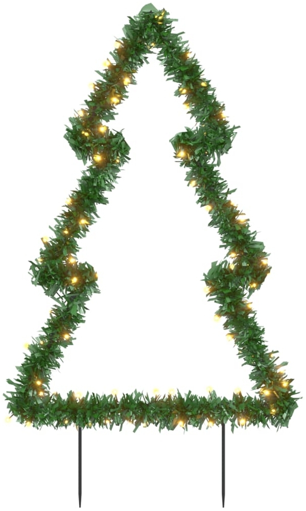 vidaXL Weihnachtsbaum mit Erdspießen und 80 LEDs 60 cm 357728 Bild 1