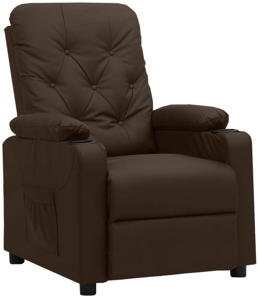 vidaXL Relaxsessel Braun Kunstleder [339123] Bild 1
