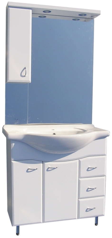 Sanotechnik Badmöbel Set 'SANREMO LUX 85', weiß, 81x82x32,8 cm Bild 1
