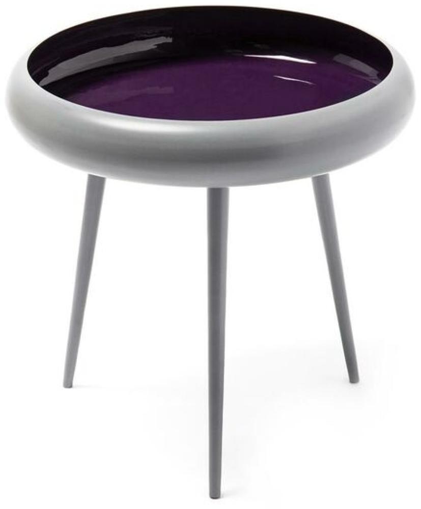 Kayoom Beistelltisch Coast 410 Grau, Pflaume L/T: 39cm B: 39cm H: 41cm Bild 1