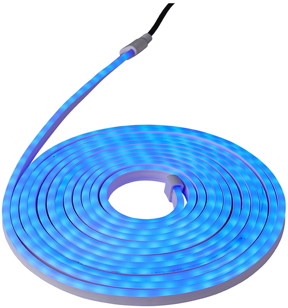 Schmaler Lichterschlauch ,Neoled Reel', blau, 60 LEDs/m, 6m, 24W Bild 1