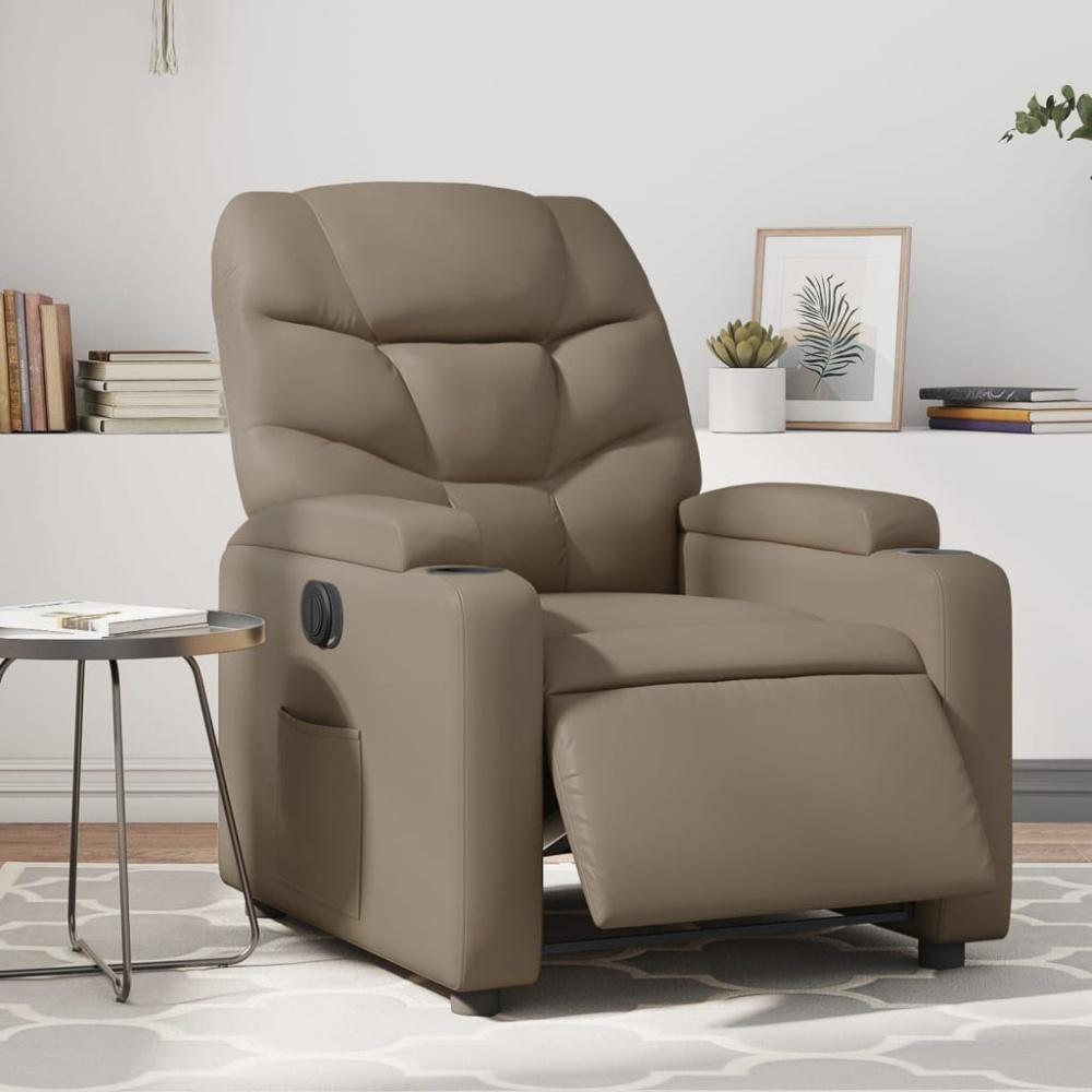 vidaXL Relaxsessel Elektrisch Cappuccino-Braun Kunstleder 3204650 Bild 1