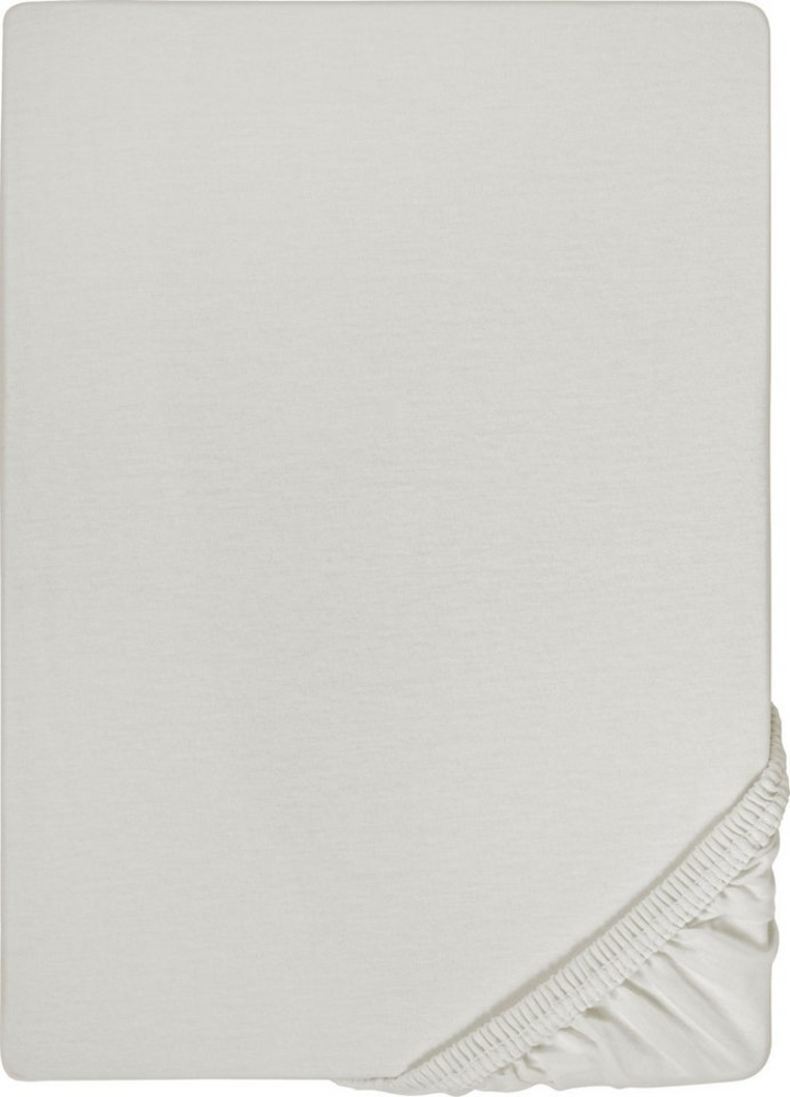 biberna Feinjersey-Spannbetttuch 0077144, grau, 1x 90x190 cm - 100x200 cm Bild 1