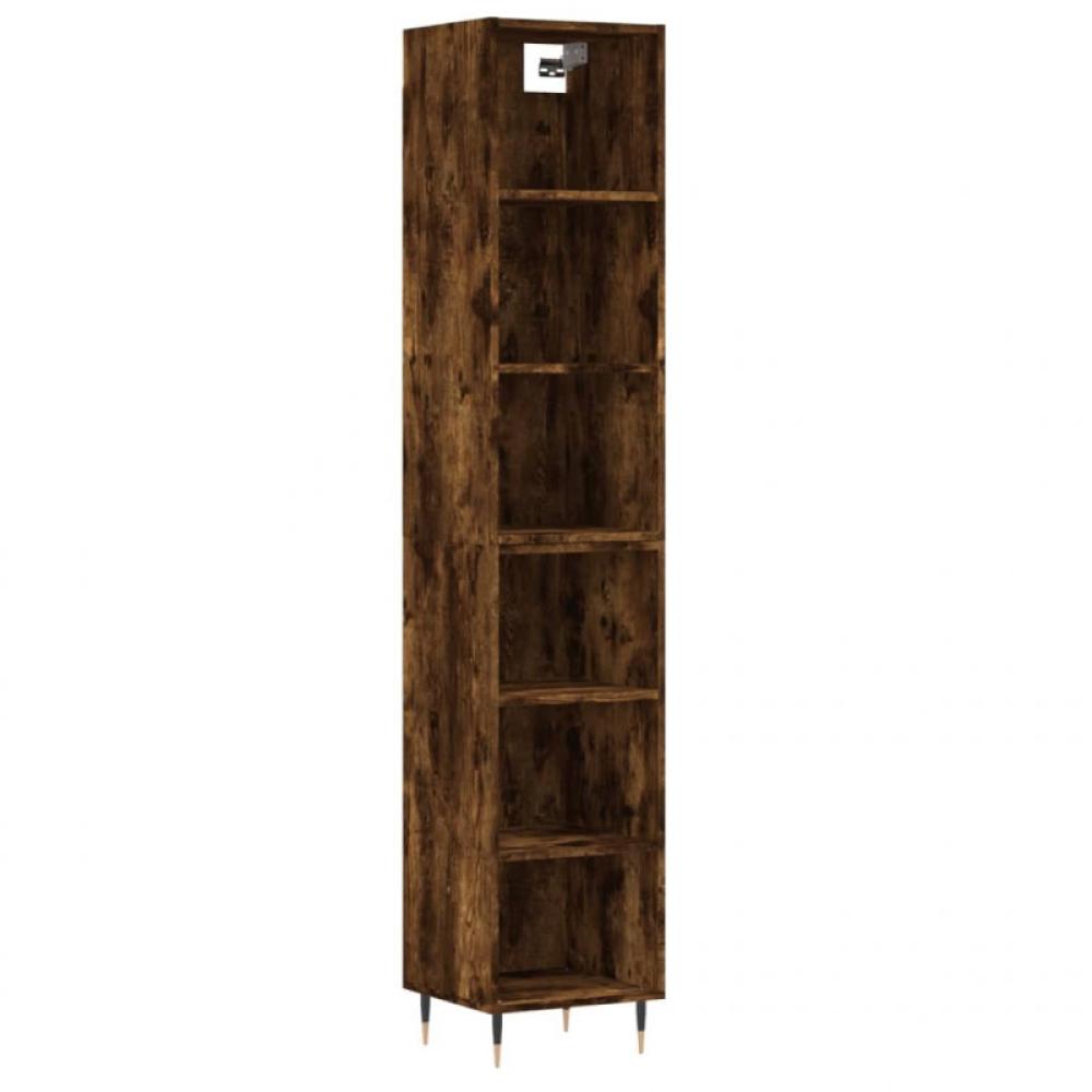 vidaXL Highboard Räuchereiche 34,5x32,5x180 cm Holzwerkstoff 3189810 Bild 1