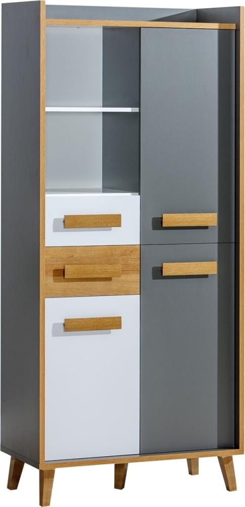 Küchenschrank Unterschrank 60cm Korpus- & lackierte Frontfarbe wählbar (RI-D3E/60) Bild 1