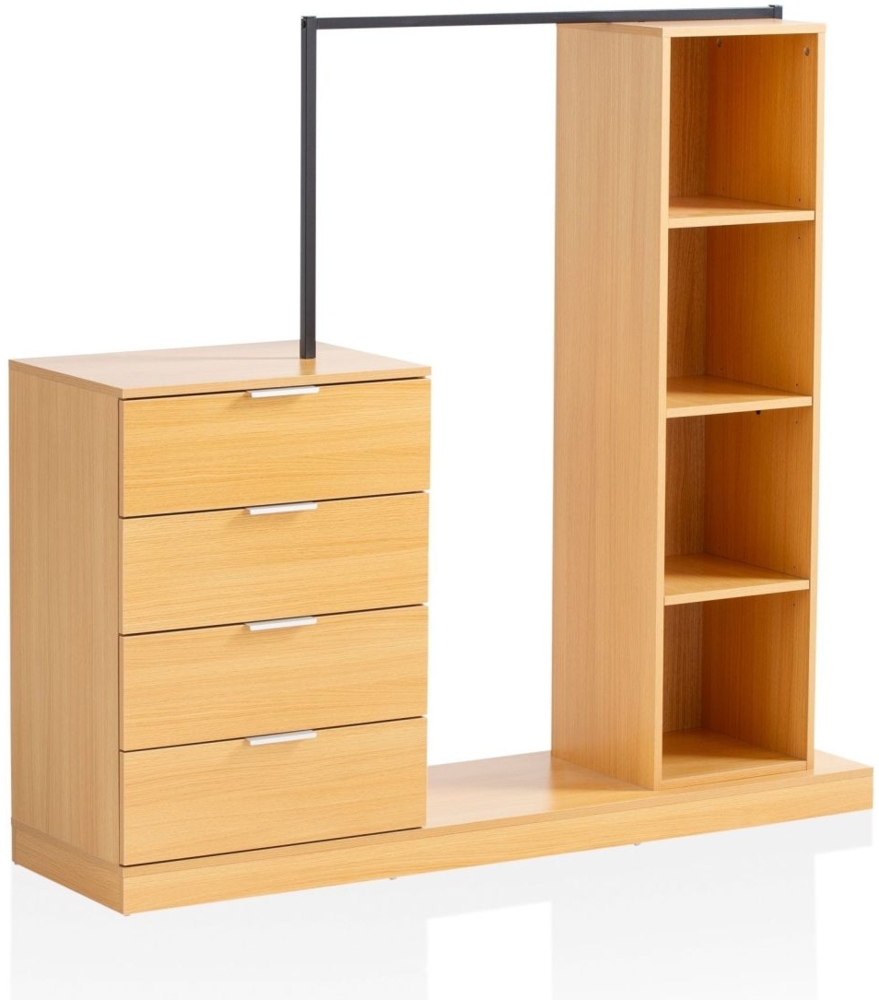 Garderobe Eiche-Dekor 145x136x40 cm Flurgarderobe Modern, Kompaktgarderobe fü... Bild 1