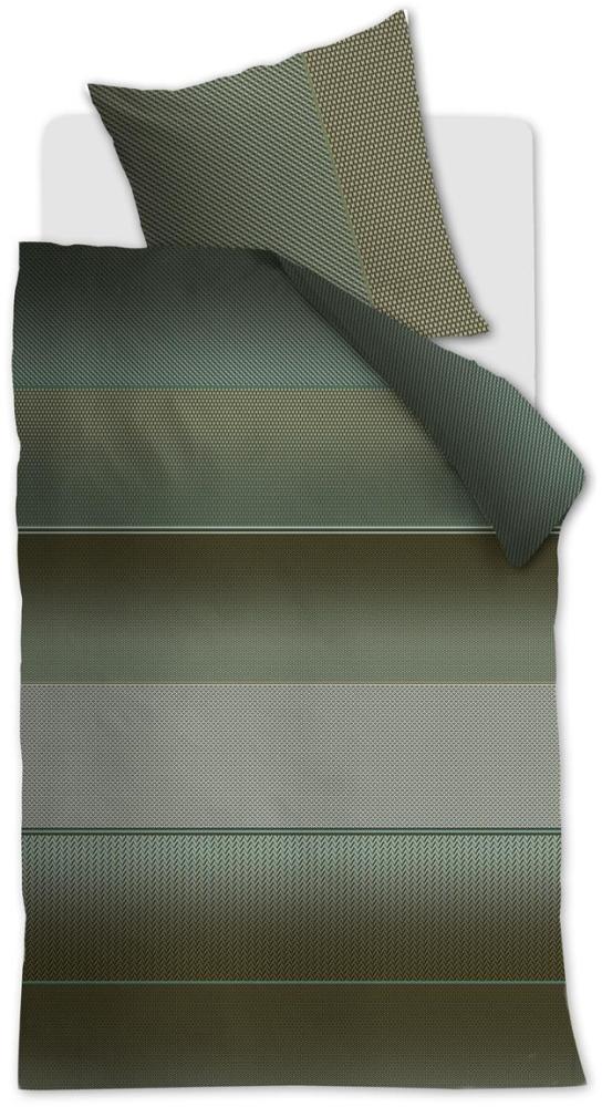 Beddinhouse Mako-Satin Bettwäsche Sha Green 155X220 155 x 220 cm + 1x 80 x 80 cm 1 Bettbezug, 1 Kissenbezug Grün Bild 1