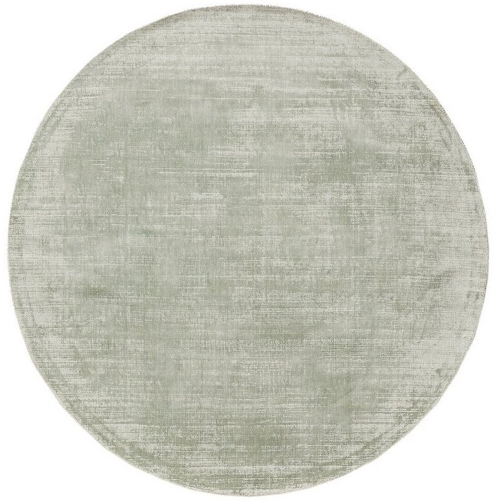 benuta Teppich Nova, rund, Höhe: 6 mm, Viskoseteppich,Teppich Wohnzimmer, Schlafzimmer, Esszimmer, Flur, Cozy Bild 1