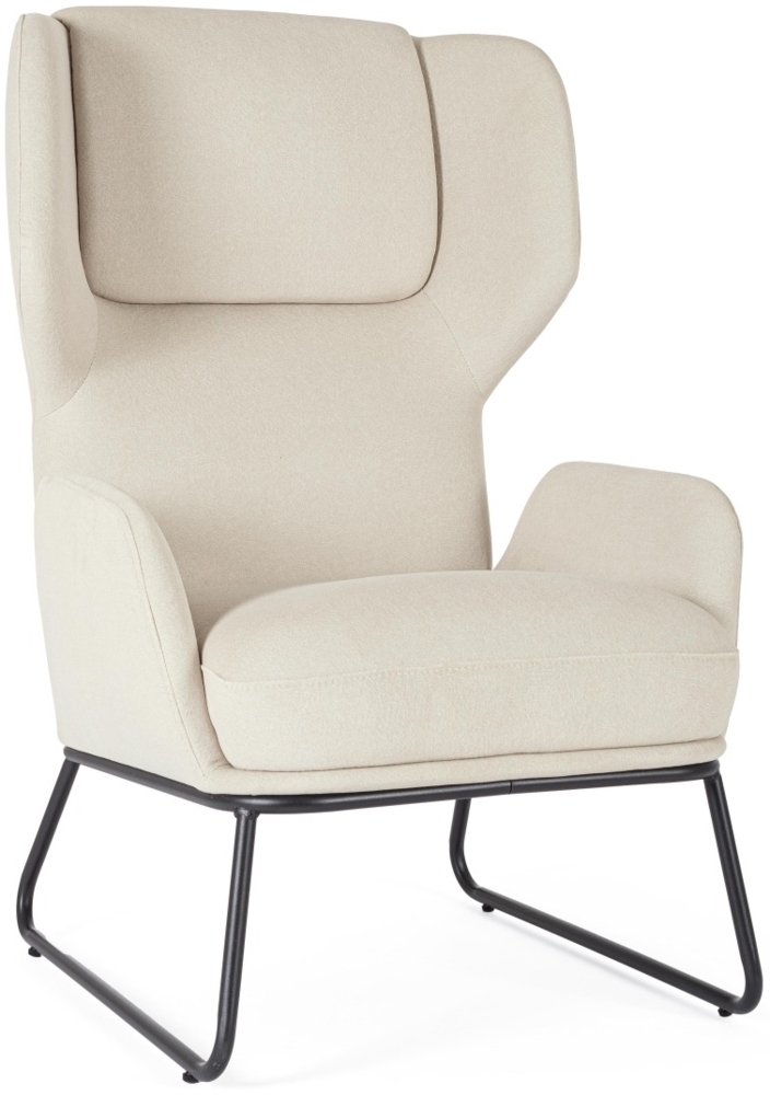 Sessel Ophelia aus Stoff, Beige Bild 1