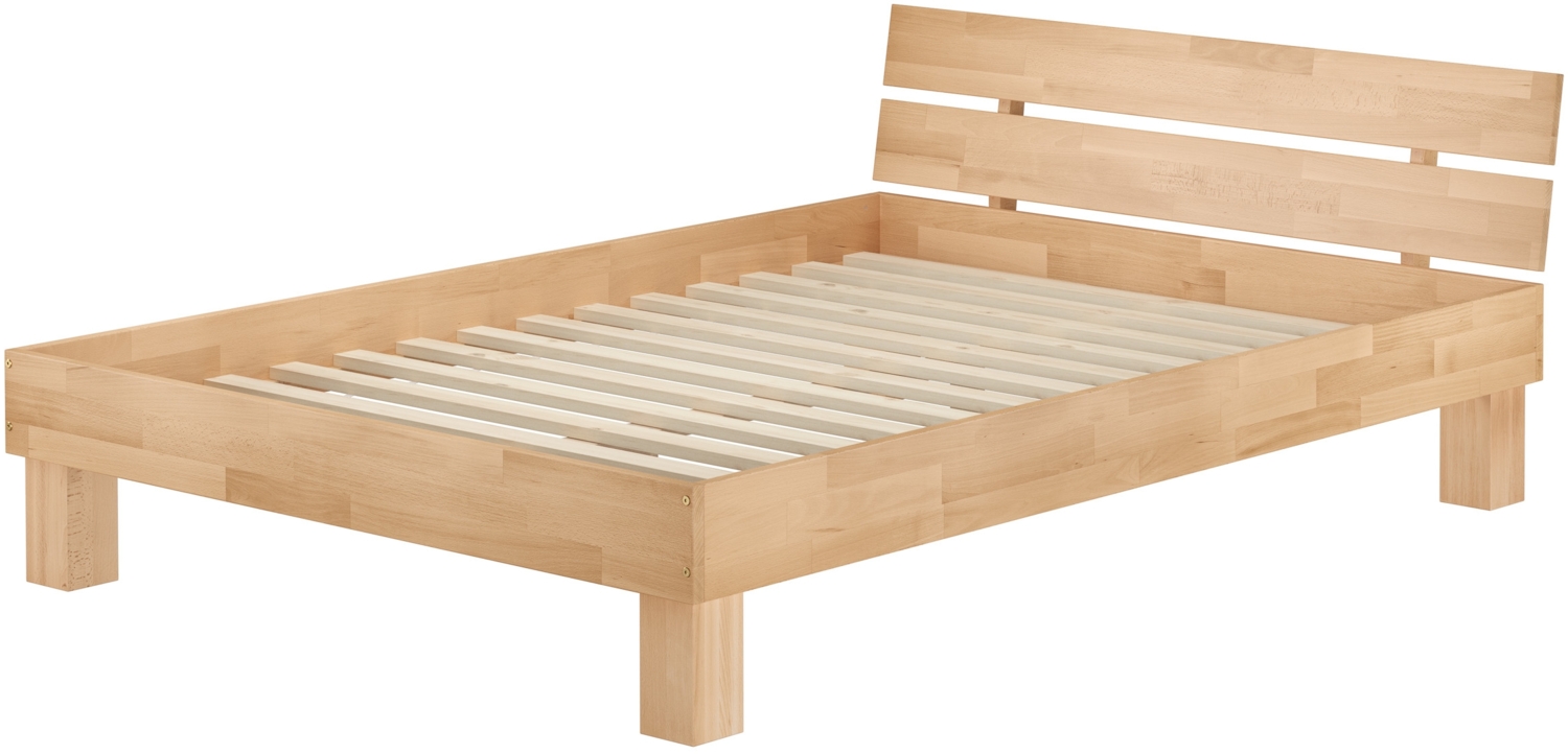 Erst-Holz Französisches Futonbett Doppelbett 160x220 Massivholzbett Buche natur Rollrost V-60. 86-16-220 Rollrost inkl. Bild 1