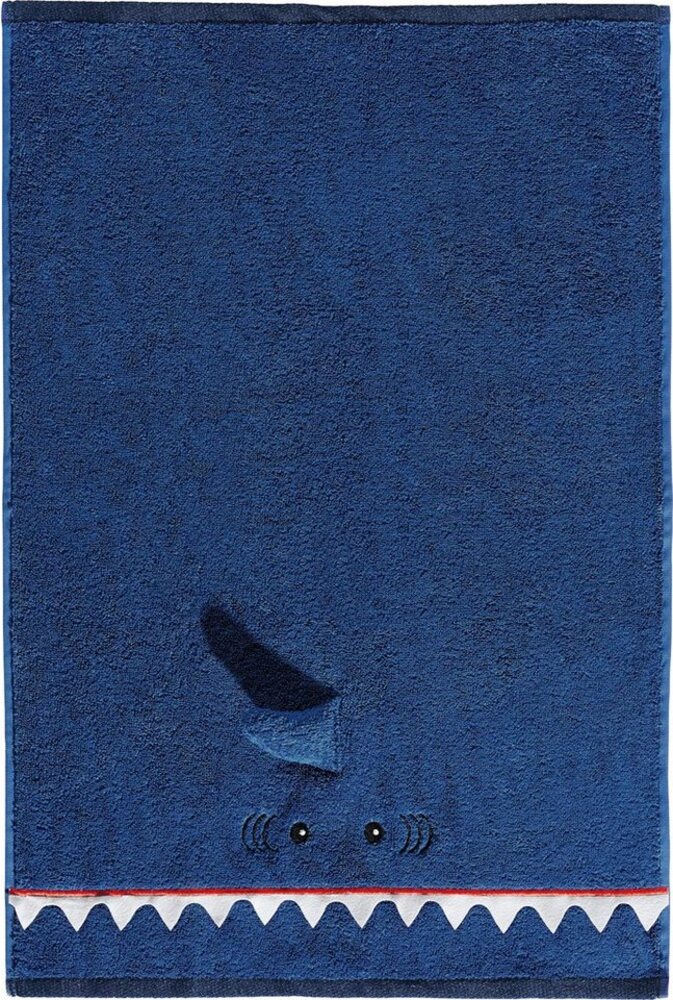 Erwin Müller Badetuch Kinder-Badetuch "Hai", Walk-Frottier Uni Bild 1
