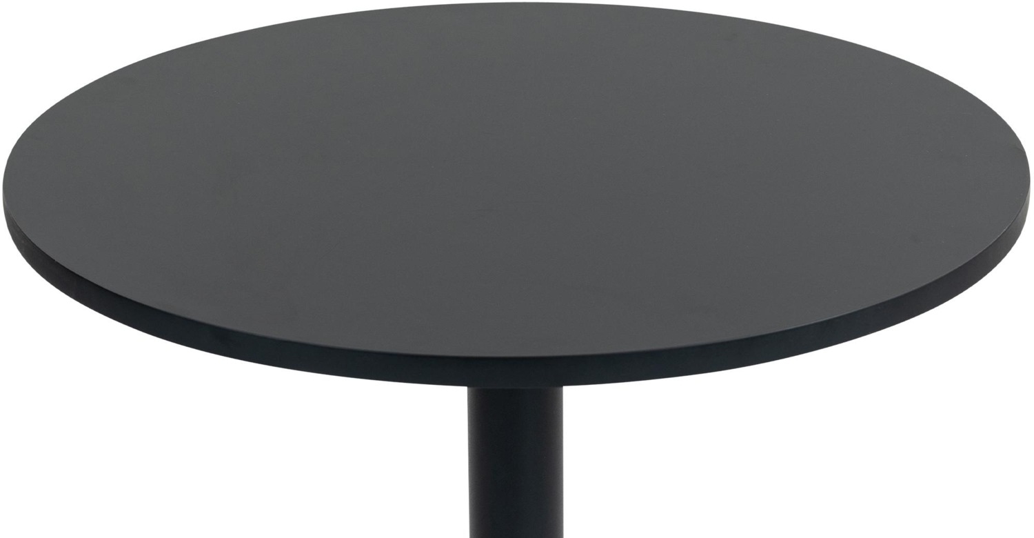DELUKE® Stehtisch rund Ø 60cm CAHNI - Metall Gestell | Bistrotisch Gastro Bartisch rund Hoher Tisch Hochtisch, 110x60cm HxB, Schwarz Bild 1