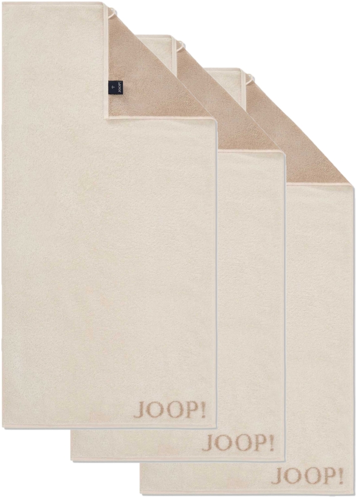 JOOP! Handtuch Classic / Infinity Kollektion, 3er Pack - Walkfrottier Creme 50x100cm Bild 1