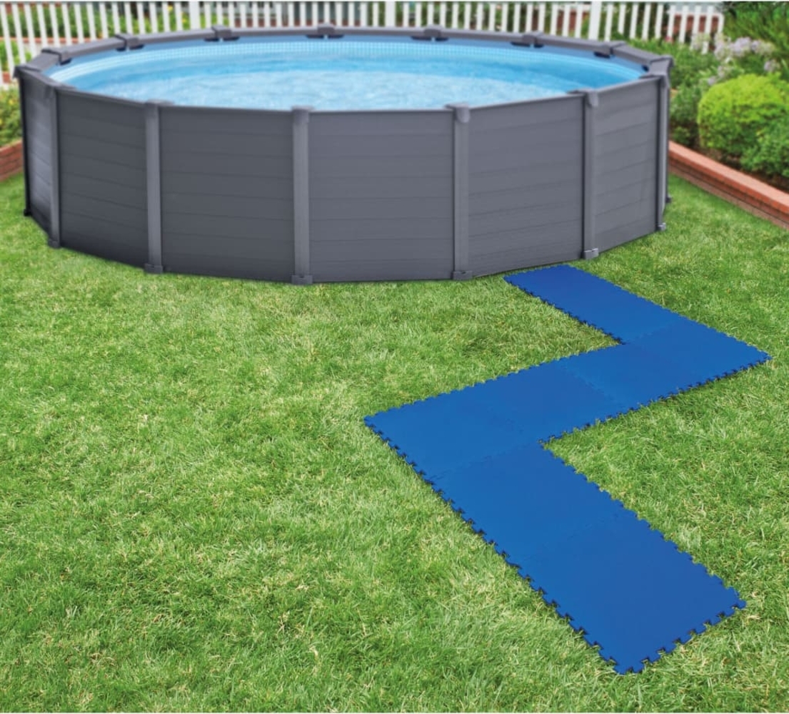 Intex Pool-Bodenschutzfliesen 8 Stk. 50x50 cm Blau 3202858 Bild 1