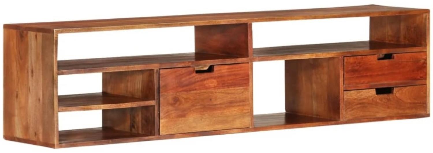 vidaXL TV-Schrank 140x30x35 cm Massivholz Akazie 340301 Bild 1