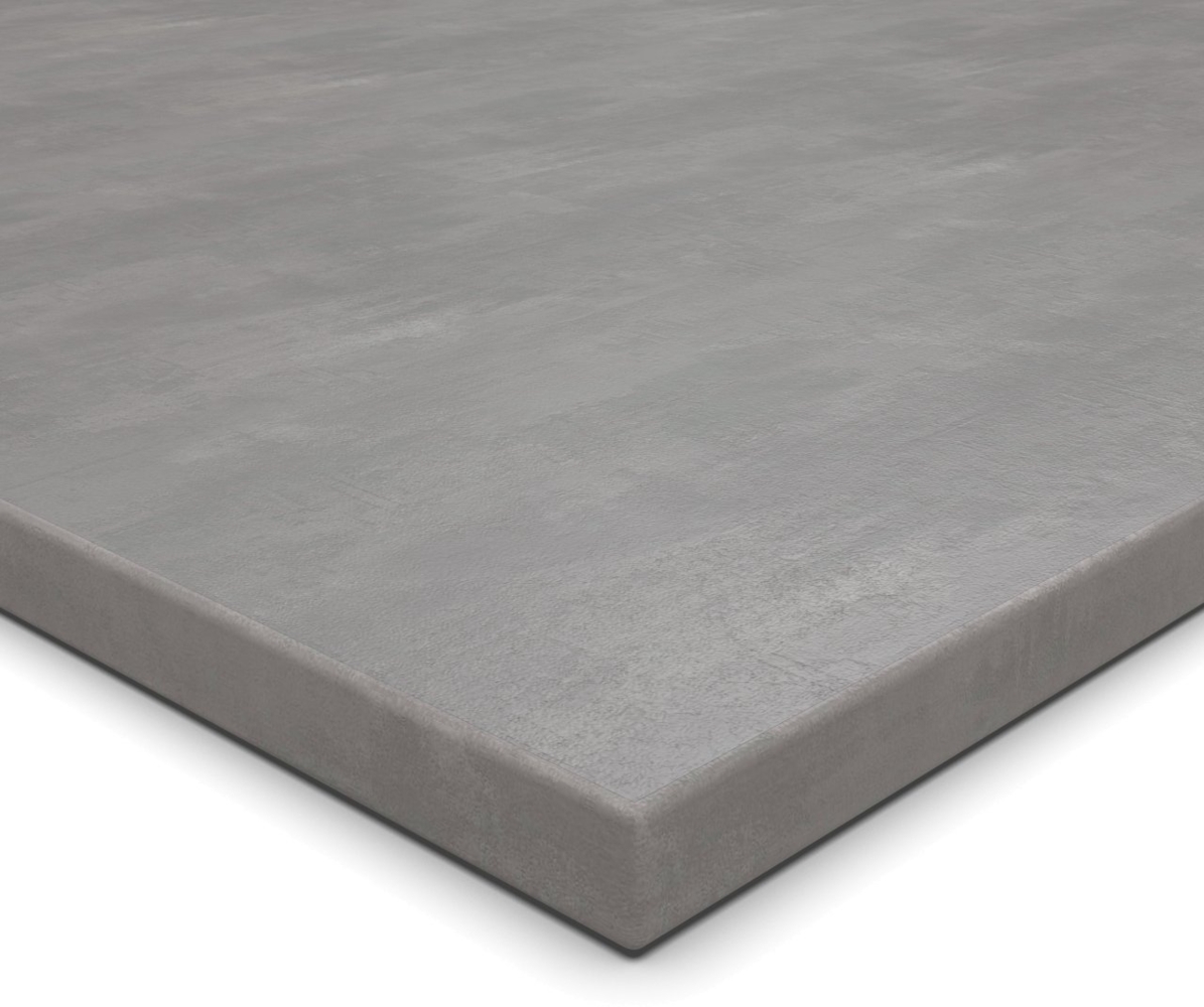Dekor Spanplatte 19mm Tischplatte Beton Perlgrau mit ABS Kante Umleimer - Größe 70 x 70 cm - Höhe 1,9 cm - Farbe Beton Perlgrau Bild 1