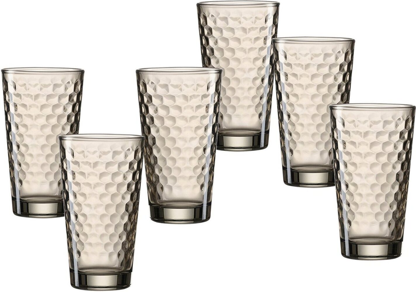 Ritzenhoff & Breker Favo Longdrinkglas 400 ml braun 6er Set - DS Bild 1