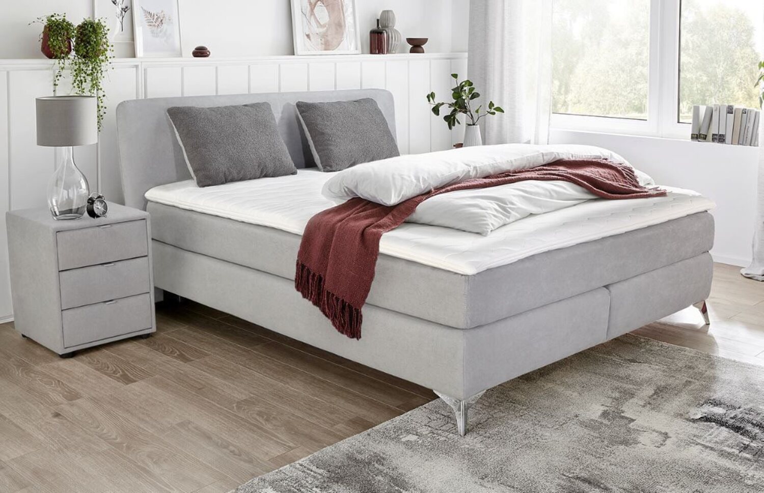 Jockenhöfer Gruppe Boxspringbett "Elfie" OTTOs Choice! Topseller, inkl. Topper, erhältlich in den Breiten 90,140 & 180cm und diversen Farbvarianten Bild 1