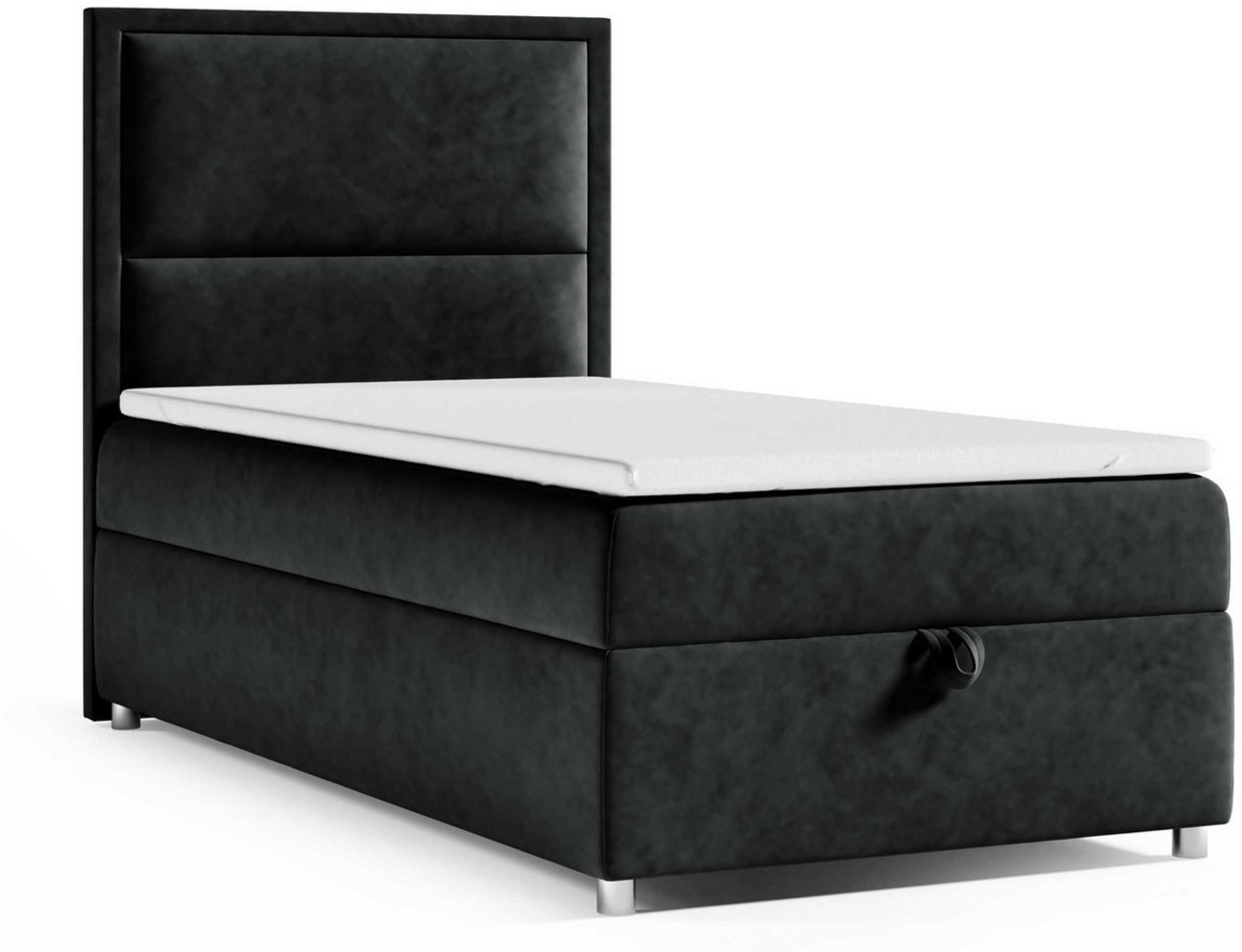 Best for Home Boxspringbett mit Bettkasten Trinity K-11 SINGLE Bonellfederkern inkl. 7 cm Topper (70x200 80x200 90x200 100x200 cm), verschiedene Liefermöglichkeiten, TOP Preis-Leistungs-Verhältnis Bild 1