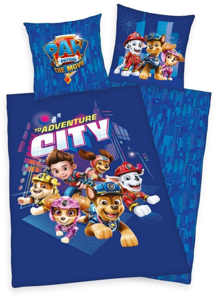 Herding Kinderbettwäsche Paw Patrol City Bettwäsche Set 2 tlg. 135 x 200 cm 80 x 80 cm Bild 1