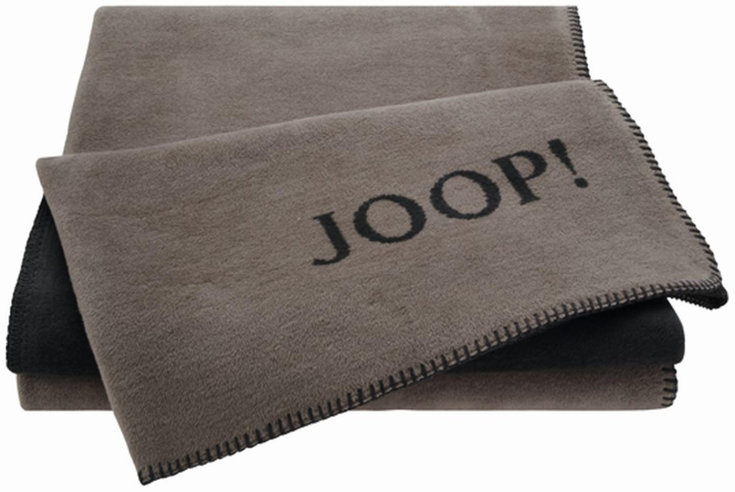 Joop! Decke Uni-Doubleface Taupe-Anthrazit 150x200 cm Bild 1