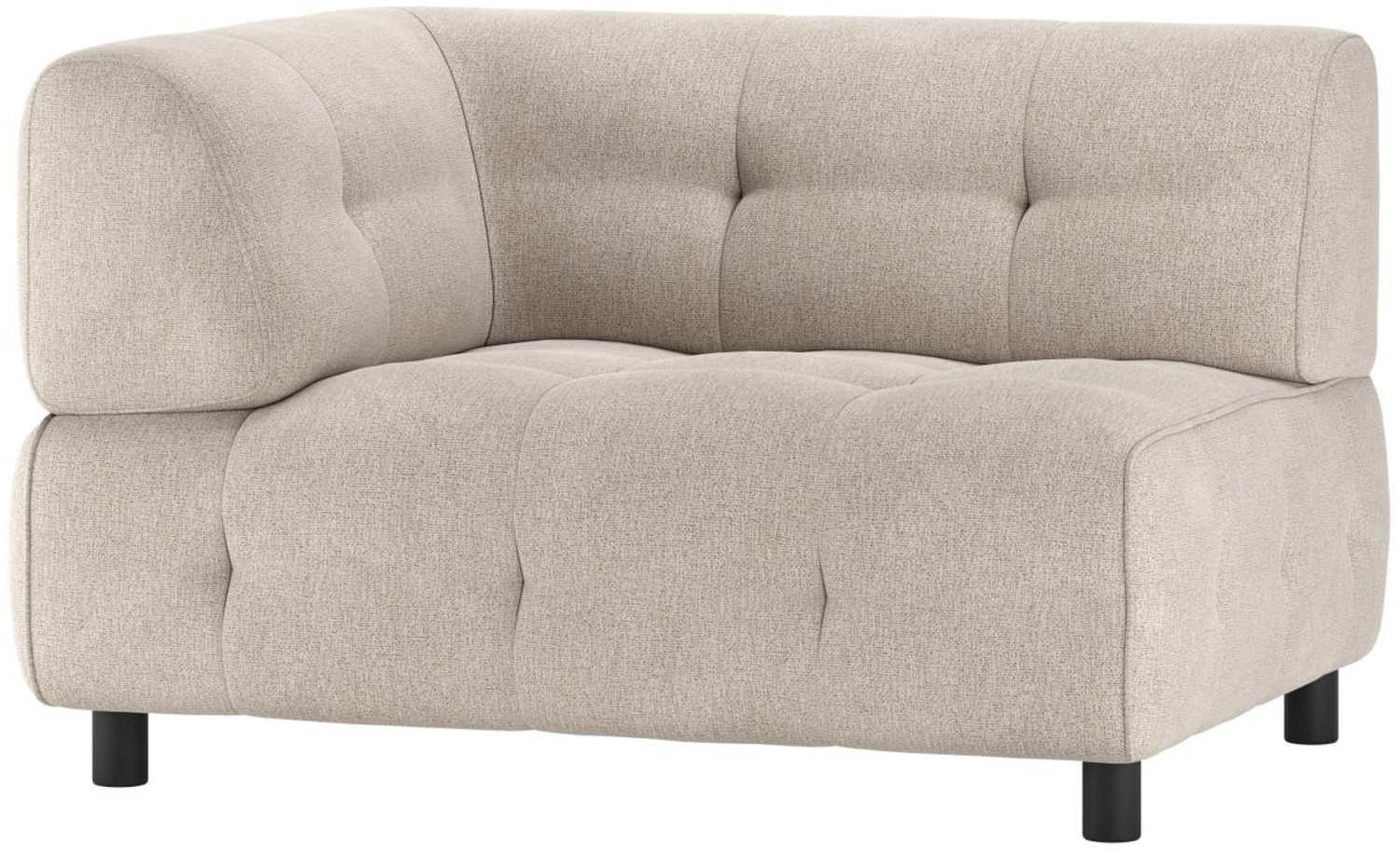 Modulsofa Louis aus Flachgewebe Links, Creme Bild 1