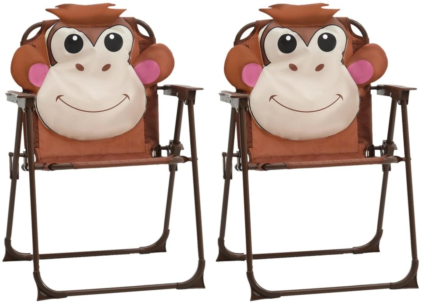 vidaXL 3-tlg. Garten-Bistro-Set für Kinder mit Sonnenschirm Braun 48099 Bild 1