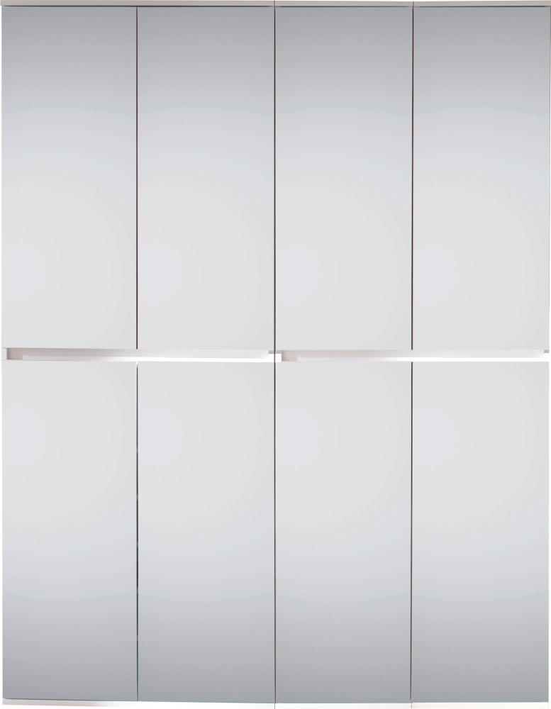 Garderobenschrank 'Mirror' 8-türig, Aufbaumaß (BxHxT) 148 x 191 x 34 cm, weiß Bild 1