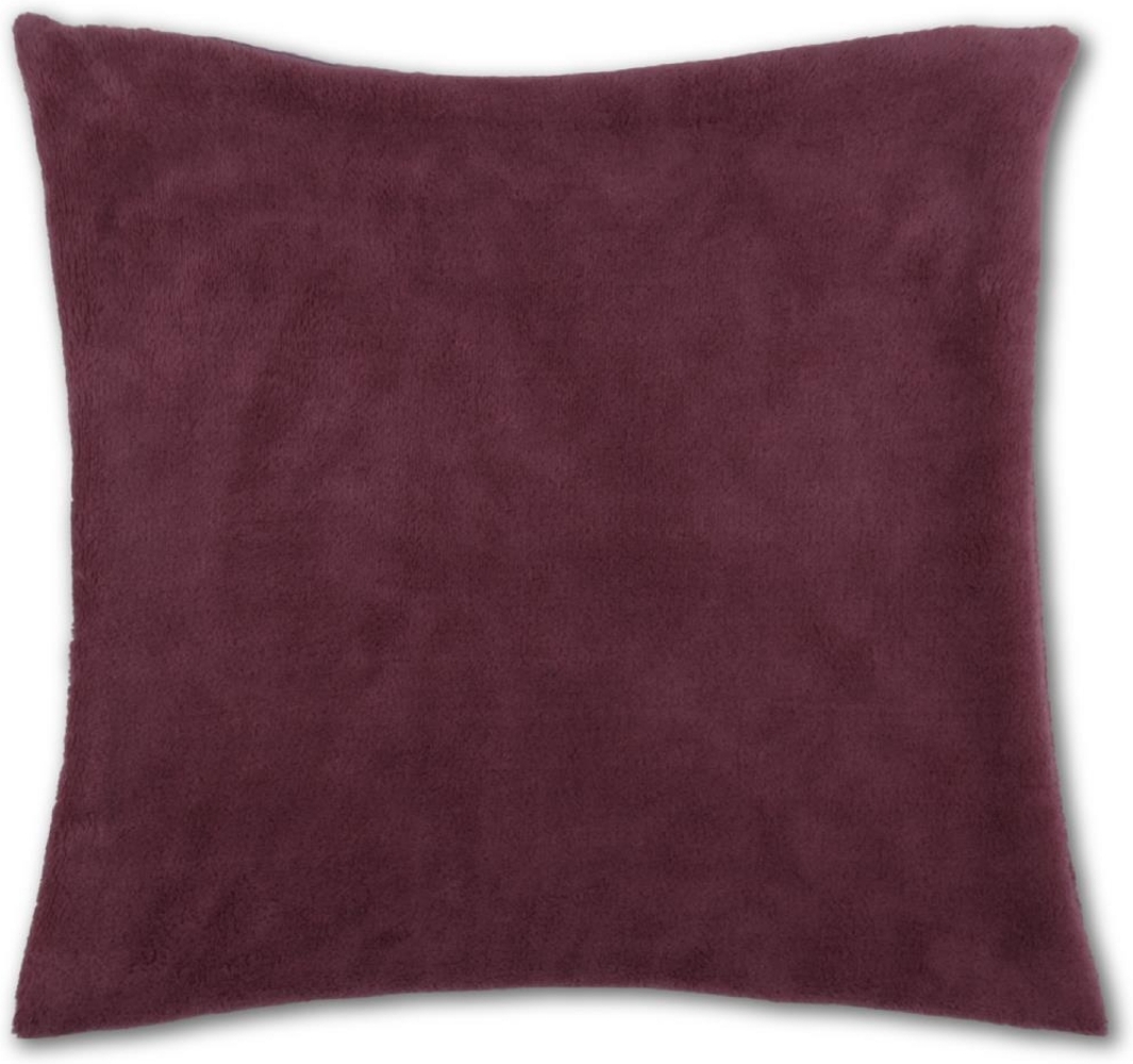 Kissenhülle Kuschel 50 x 50, Auswahl: altrose - pflaume ohne Füllung Bild 1