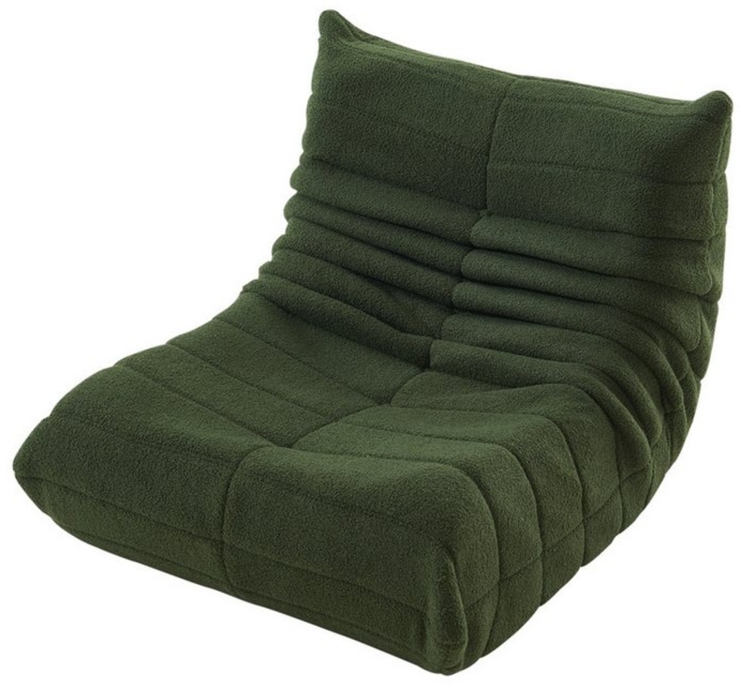 WISHDOR Sofa Loungesessel, Wohnzimmer Sofa, Einzelsofa Sitzsack, Teddyfleece+Schaumstoff mit hoher Dichte 1 Teile, Produkt als komprimierte Verpackung Bild 1