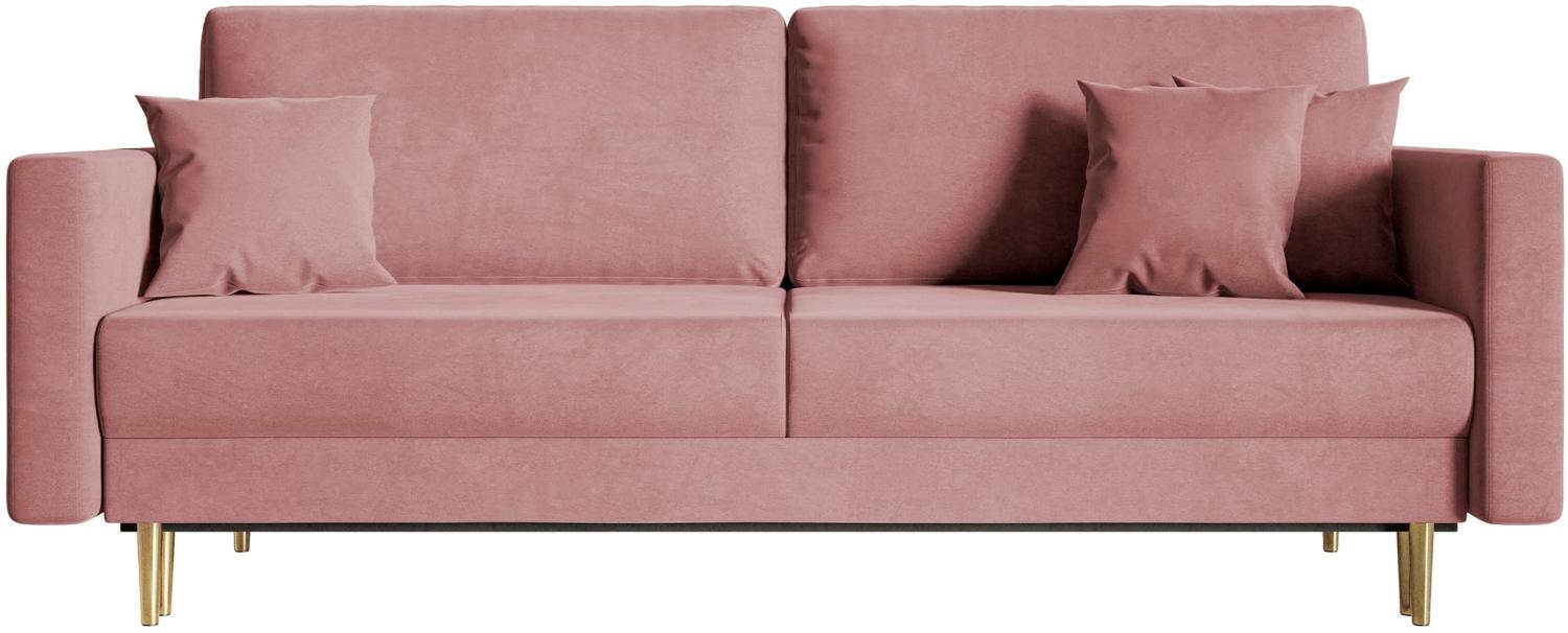 Selsey Valico Sofas, Rosa Velvet, 230 Bild 1