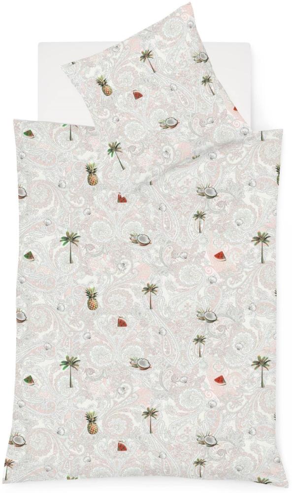 Fleuresse Mako-Satin Bettwäsche 240x220 Paisley Ananas Melone Wende 114352-02 Bild 1