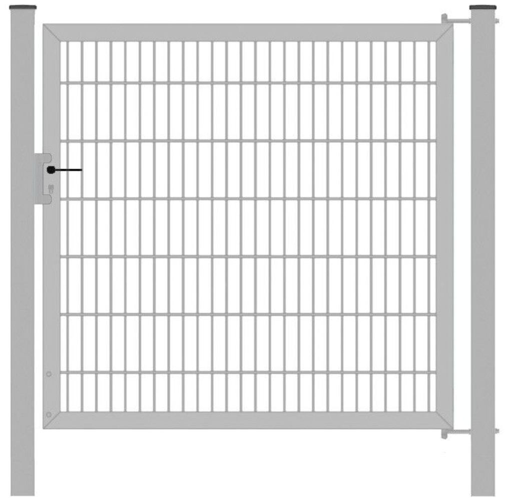 Gartentor / Zauntür Classic Strong (Stabmattentor) Verzinkt Breite 125 cm Höhe 140 cm Bild 1