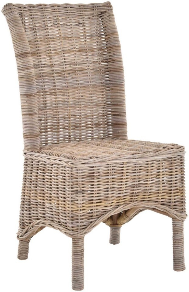 Krines Home Esszimmerstuhl Rattan Esszimmerstuhl hohe Rückenlehne Rattanstuhl Esszimmer Korbstuhl, aus Rattan Bild 1