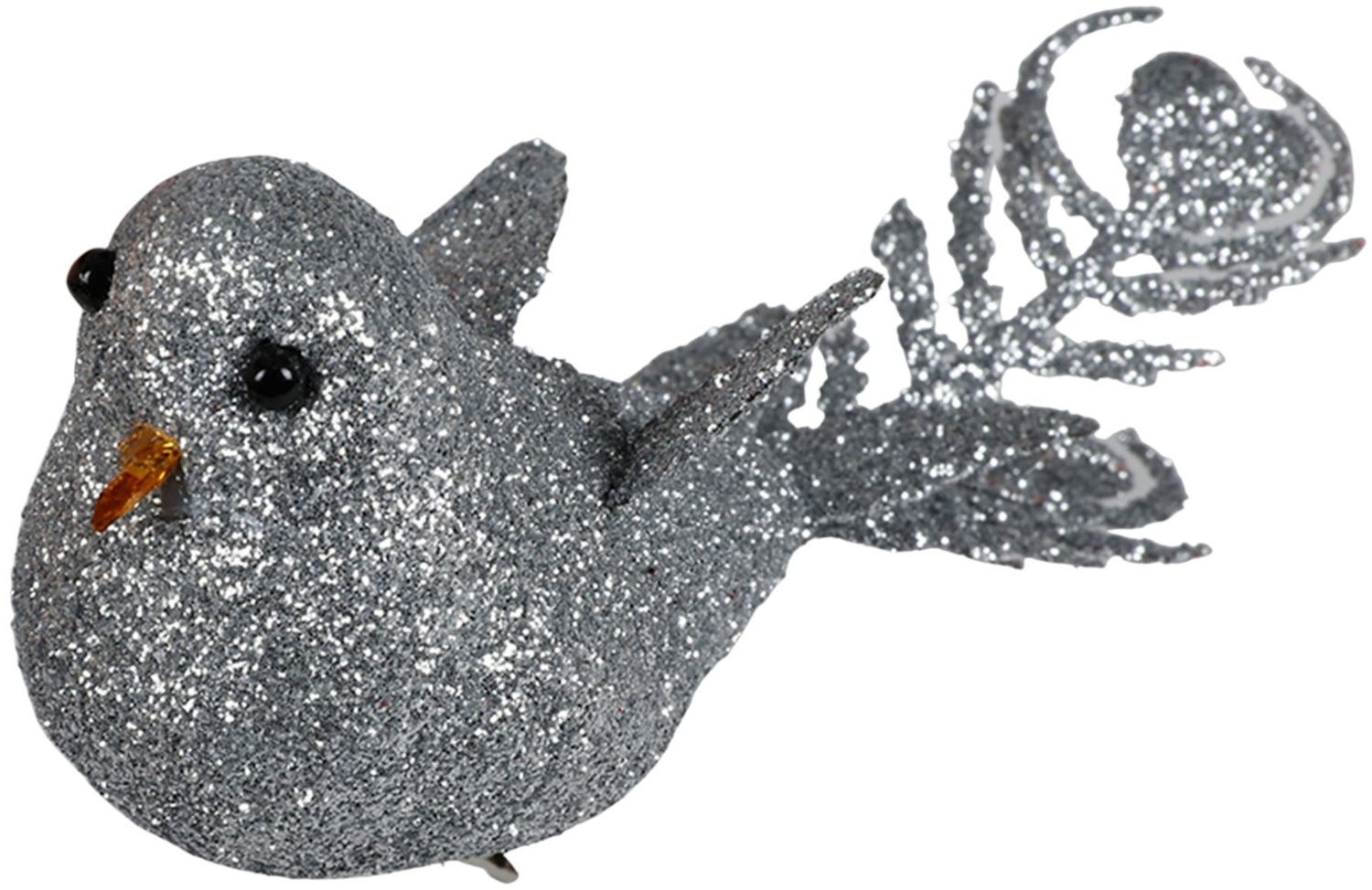 Weihnachtsbaumschmuck Vogel mit Glitter 4er-Set Christbaumschmuck Weihnachtsdeko Bild 1