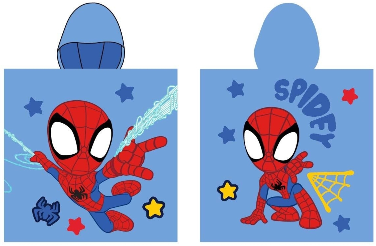 MARVEL Strandtuch Spiderman Poncho Strandtuch mit Kaputze 55 x 110 cm Bild 1