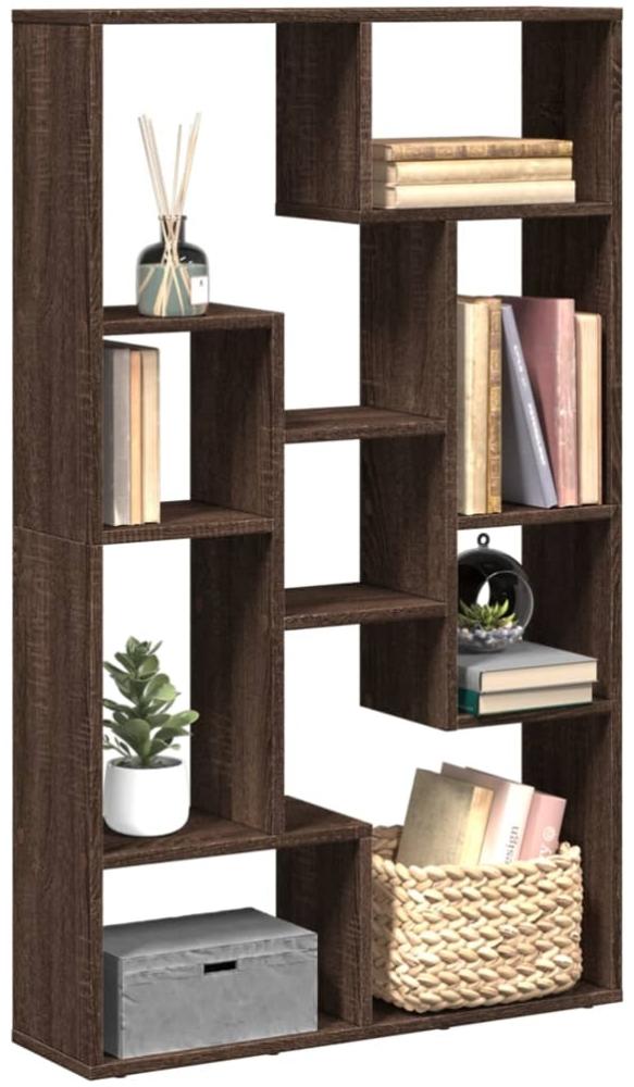 vidaXL Bücherregal Braun Eichen-Optik 72x20x120 cm Holzwerkstoff 858162 Bild 1