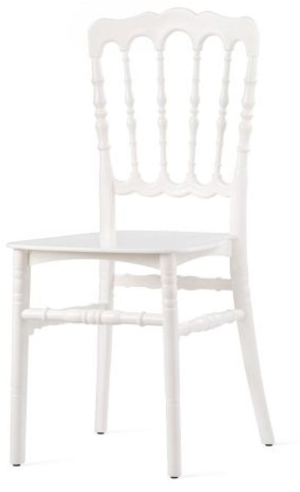 Stapelstuhl Napoleon Weiß, Polypropylen, 41X43X89,5Cm (Bxtxh), Nicht Zerbrechlich, 50400 8 Stück Bild 1