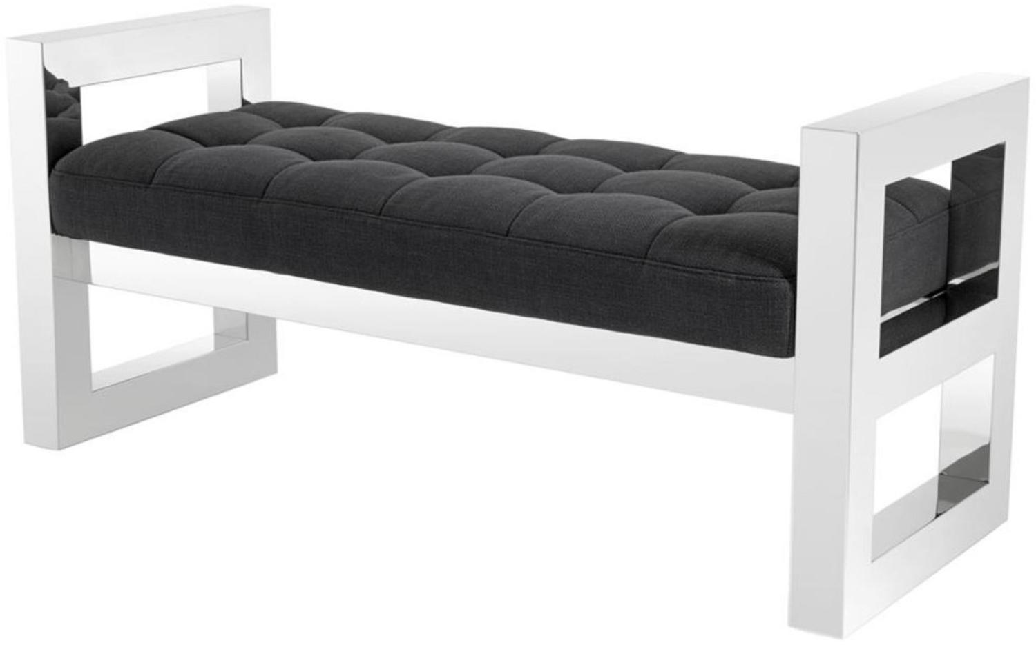 Casa Padrino Luxus Wohnzimmer Sitzbank 128 x 48 x H. 58,5 cm - Luxus Hotel Kollektion Bild 1